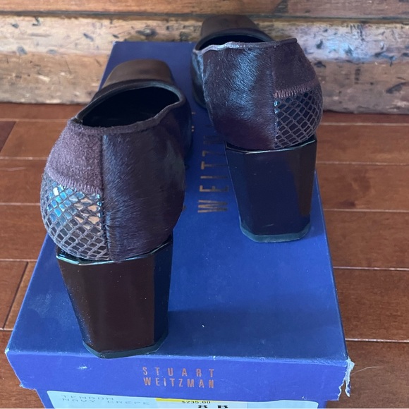 Stuart Wiseman brown vintage shoe with faux fur - Picture 3 of 3